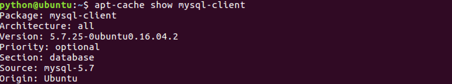 MySQL客户端安装包信息